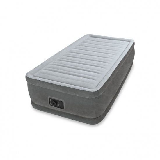 Intex 64411E Comfort Dura-Beam Elevated Air Mattress with Built-in Pump, Twin