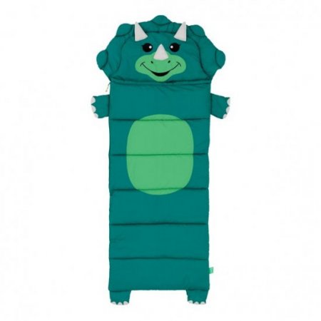 Firefly Outdoor Gear Chip the Dinosaur Kid's Sleeping BagGreen (65 in. x 24 in.)