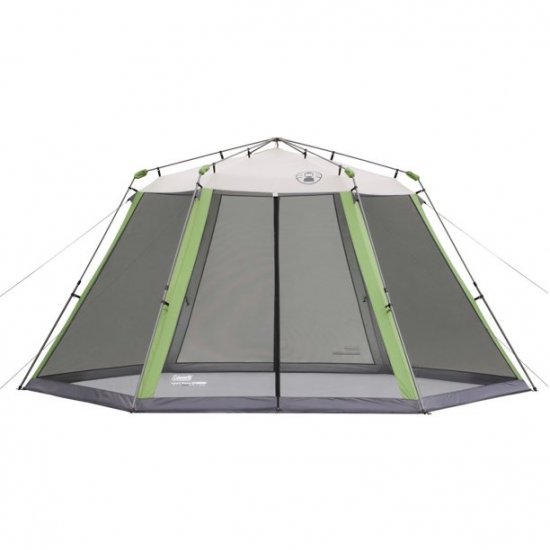 Coleman Screen House Canopy Sun Shelter Tent with Instant Setup, 1 Room, Green