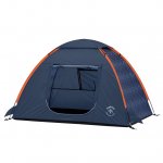 Firefly Outdoor Gear Finn the Shark 2-Person Kid's Camping TentNavy/Orange/Gray Color, One Room