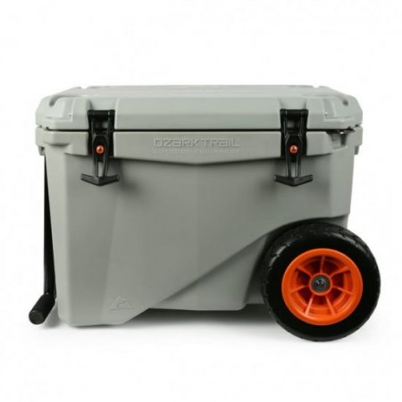 Ozark Trail 45QT High Performance Rolling Thermocooler, Grey