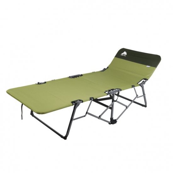 Ozark Trail Adult Quick Fold Speedy Camp Cot, Green, 79\"x 33\" x 16\"