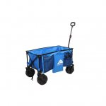 Ozark Trail Camping All-terrain Folding Wagon with Oversized Wheels, Blue