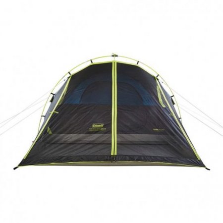 Coleman 6-Person Carlsbad Dark Room Dome Camping Tent with Screen Room, 2 Rooms, Green