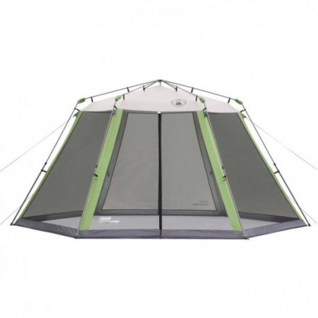 Coleman Screen House Canopy Sun Shelter Tent with Instant Setup, 1 Room, Green