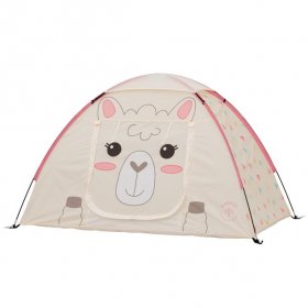 Firefly Outdoor Gear Izzie the Llama 2-Person Kid's Camping TentOff-white/Pink Color, One Room