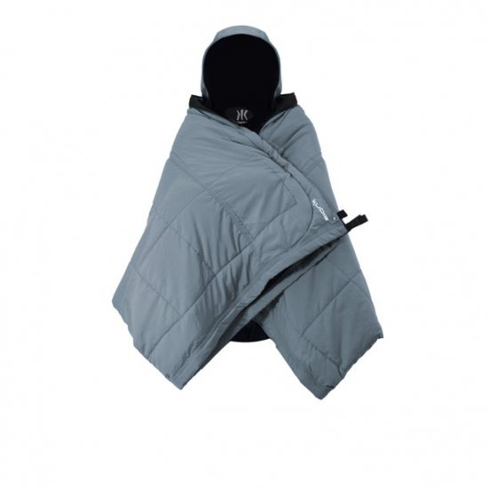 Kijaro Kubie Versatile, Multi-Use Outdoor Blanket, Hammock and Poncho, Hallet Peak Gray, Size 86.6\" L x 67\" W