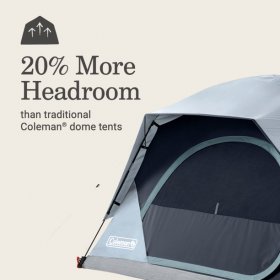 Coleman Skydome 4-Person Camp Tent with LED Lighting