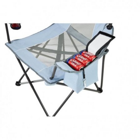 Ozark Trail Oversized Mesh Cooler Chair, Aqua/Grey