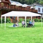 Costway 10'x20' Canopy Tent Heavy Duty Wedding Party Tent 6 Sidewalls W/Carry Bag