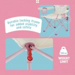 Firefly Outdoor Gear Sparkle the Unicorn Kid's Camping ChairPink/Off-White Color