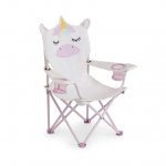 Firefly Outdoor Gear Sparkle the Unicorn Kid's Camping ChairPink/Off-White Color