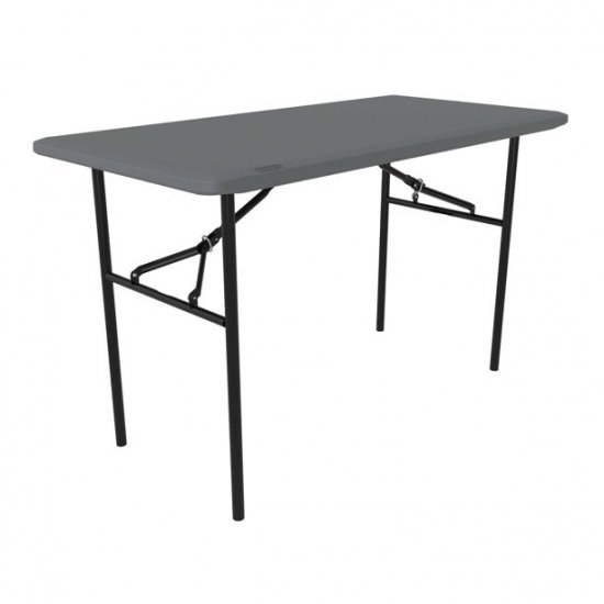 Lifetime 4-Foot Folding Table (Essential) Gray 80694