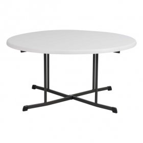 Lifetime 60-Inch Round Fold-In-Half Table (Commercial), 80806