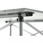 Coleman Compact 27.6" W x 27.6" L Roll-Top Aluminum Adult Camping Table, Silver