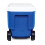 Igloo 38 Qt Wheelie Cool Rolling Ice Chest Cooler, Blue