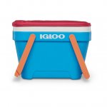 Igloo 25 qt. Picnic Basket Cooler, Pink and Blue