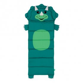 Firefly Outdoor Gear Chip the Dinosaur Kid's Sleeping BagGreen (65 in. x 24 in.)