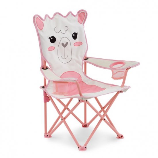 Firefly Outdoor Gear Izzie the Llama Kid\'s Camping ChairPink/White Color