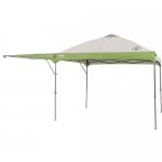 Coleman 10' x 10' Instant Straight Leg Canopy Gazebo with Added Swing Wall (100 Sq. ft Coverage)