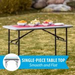 Lifetime 4-Foot Folding Table (Essential) Gray 80694