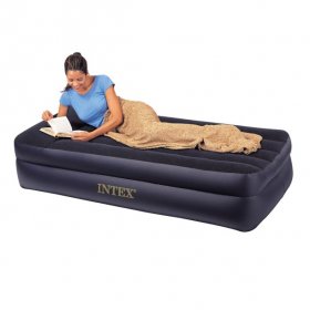 Intex Twin 16.5" Pillow Rest Raised Airbed Mattress with Built-in Pump