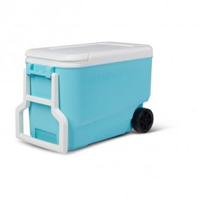 Igloo 38 qt. 'Wheelie Cool' Hard Ice Chest Cooler with WheelsAqua