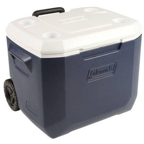 Coleman 50-Quart Xtreme 5-Day Hard Cooler with Wheels, Dark Blue